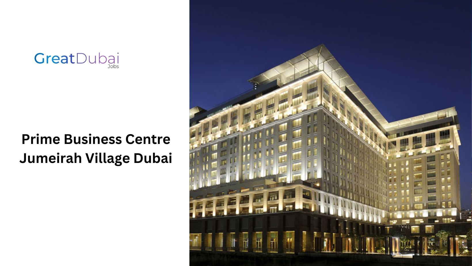 Prime Business Centre Jumeirah Village Dubai