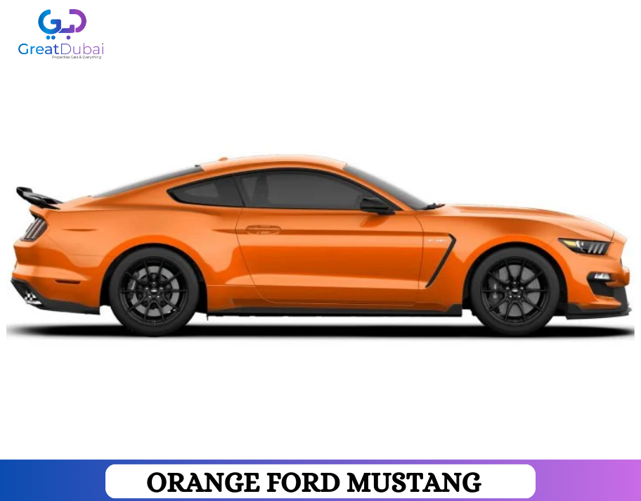 Orange FORD MUSTANG 2019 Rent in Sharjah-pic_1